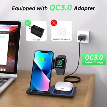Fast 3 in 1 Wireless Charger for Apple Devices
