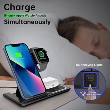 Fast 3 in 1 Wireless Charger for Apple Devices