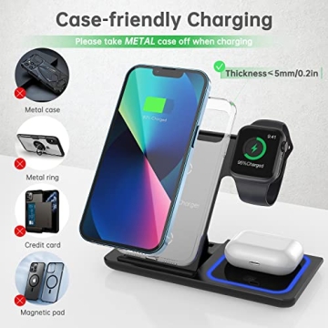 Fast 3 in 1 Wireless Charger for Apple Devices