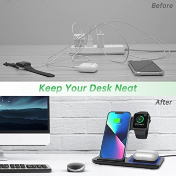 Fast 3 in 1 Wireless Charger for Apple Devices