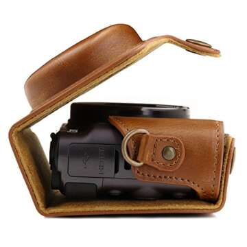 MegaGear Leather Case for Canon PowerShot SX740/SX730