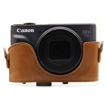 MegaGear Leather Case for Canon PowerShot SX740/SX730