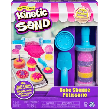 Kinetic Sand Bake Shoppe Playset with 16 Tools and Molds