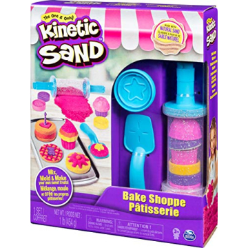 Kinetic Sand Bake Shoppe Playset with 16 Tools and Molds