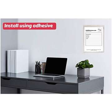 1InTheOffice Job Ticket Holders, 9" x 12", Clear, 10/Pack