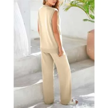 Stylish Tankaneo Women's Knit 2 Piece Lounge Set