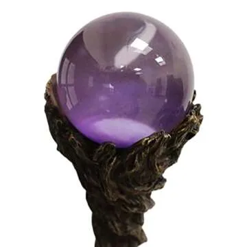 Ebros Merlin The Wizard Sorcerer Twisted Vines Staff with Glass Orb Handle 67" Long Decorative Costume Prop Accessory Walking Cane Decor Collectible Figurine NOT a Medical Walking Assistance Cane