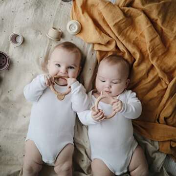 mushie Organic Cotton Muslin Swaddle Blanket - Fall Yellow