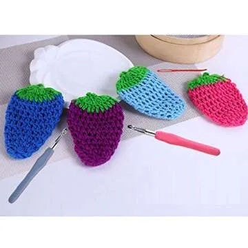 Ergonomic Large Crochet Hooks Set in Stylish Case