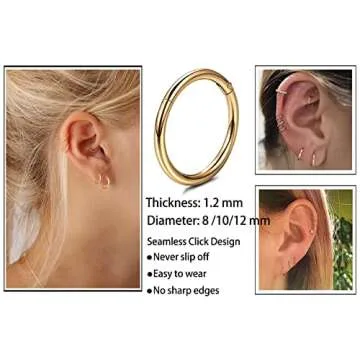 Stylish Tiny Gold Plated Hoop Earrings for Any Occasion