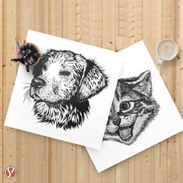 Premium 12x12 Cardstock - 80lb Thick for Crafts & Printing