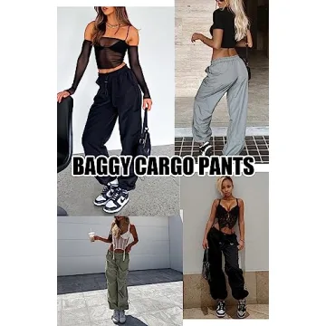 Buy DISCIPBUSH Baggy Cargo Pants for Women in Brick Red