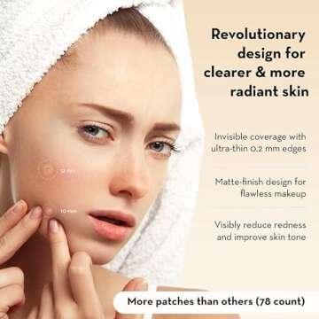 LE GUSHE Korean Pimple Patches for Face (78 Dots) - Hydrocolloid Acne Patches with Tea Tree Oil - In...