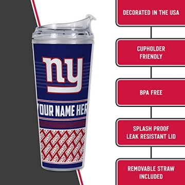 Personalized New York Giants 24oz Tumbler - Perfect Gift