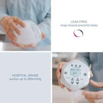 Freemie Liberty II Deluxe Hands-Free Wearable Breast Pump System for Discreet Pumping | Quiet Rechargeable Mobile Breast Pump | Ultra-Lightweight in-Bra Cups, 25mm & 28mm Breast Flanges Included