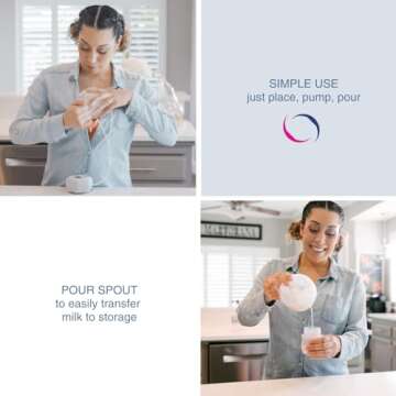 Freemie Liberty II Deluxe Hands-Free Wearable Breast Pump System for Discreet Pumping | Quiet Rechargeable Mobile Breast Pump | Ultra-Lightweight in-Bra Cups, 25mm & 28mm Breast Flanges Included