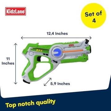 Kidzlane Laser Tag Blasters Set - Fun Multi-Color Guns for Kids