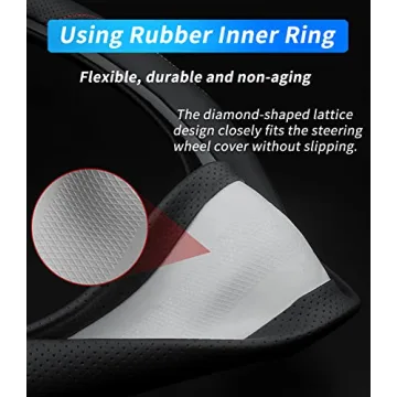 Premium Leather Toyota Steering Wheel Cover for Comfort