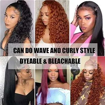 Straight Lace Front Wigs Human Hair Pre Plucked With Natural Hairline 180% Density 18 Inch 10A 13x4 Lace Frontal Wigs For Black Women Human Hair Brazilia Glueless Wigs Human Hair Pre Plucked