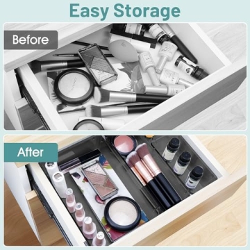 WOWBOX 25 PCS Plastic Drawer Organizer Set for Home