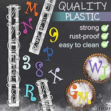 Alphabet Stamps Cake Decorating Set for Creative Baking