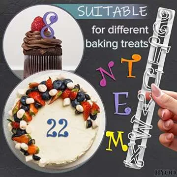 Alphabet Stamps Cake Decorating Set for Creative Baking