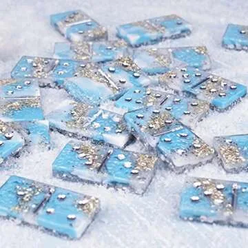 LET'S RESIN Resin Molds Silicone Kit for Making Domino,Epoxy Resin Starter Kit for Beginners, Resin Kits and Molds Complete Set Includes 9.8oz Epoxy Resin, Epoxy Molds,and Resin Supplies