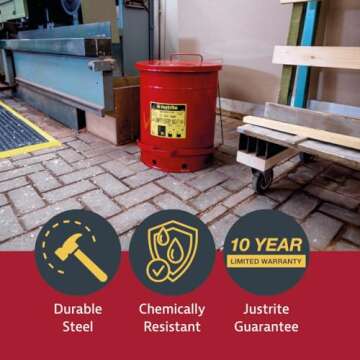 Top-Quality 6 Gallon Oily Waste Can for Safe Disposal