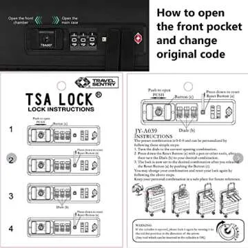 GYMAX 20” Carry-On Luggage with USB Charger & TSA Lock