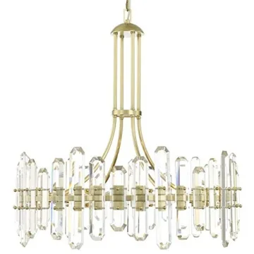 Crystorama Bolton 12 Light Aged Brass Chandelier for Modern Homes