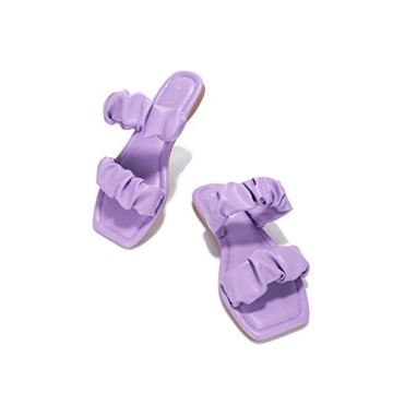 Cape Robbin JOMO Conflict Lilac Purple Mules Slip On Open Toe Slides Sandals