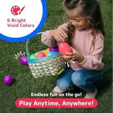 PREXTEX 3.5” Unfilled Easter Eggs - 12 pcs fun for kids