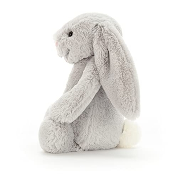 Jellycat Bashful Grey Bunny Stuffed Animal for All Ages