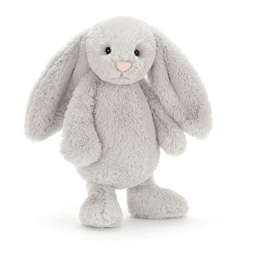Jellycat Bashful Grey Bunny Stuffed Animal for All Ages