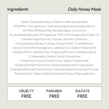 LAPCOS Honey Sheet Mask - Hydrating Facial Care 5-Pack