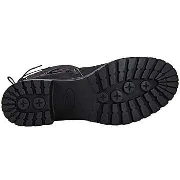 GLOBALWIN Women's Trendy Chunky Heel Knee High Boots