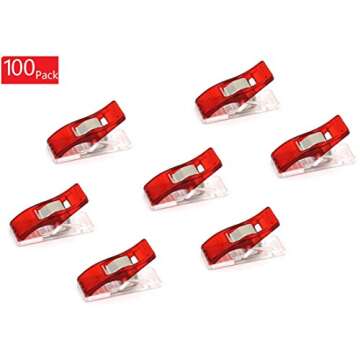 iExcell 100 Craft Clips for Sewing and Quilting