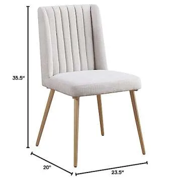 Meridian Eleanor Contemporary Dining Chair Set of 2