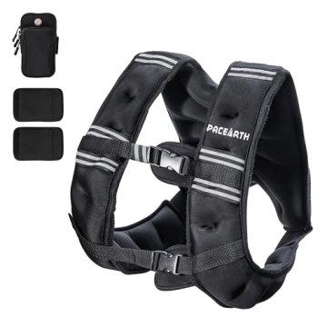 PACEARTH Weighted Vest for Running and Strength Training, Adjustable for All Fitness Levels