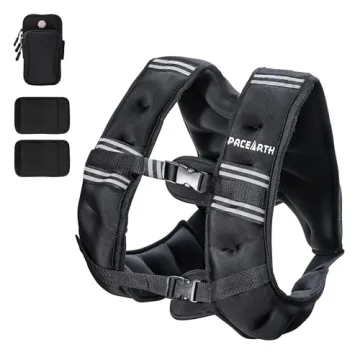 PACEARTH Weighted Vest for Running and Strength Training, Adjustable for All Fitness Levels