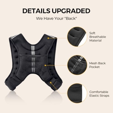 PACEARTH Adjustable Weighted Vest for Enhanced Workouts