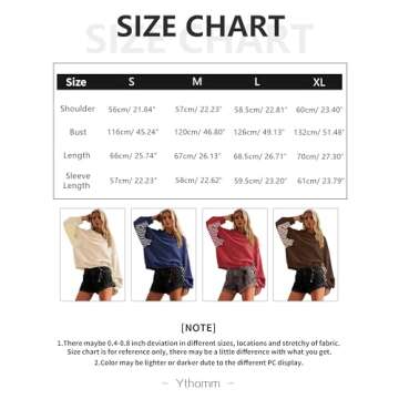 Ythomm Women Oversized Striped Long Sleeve Sweatshirt Scoop Neck Drop Shoulder Patchwork Pullover Tops Casual loose Y2k Shirt Yellow