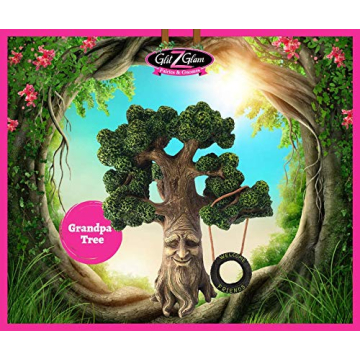 Enchanted Grandpa Fairy Garden Tree with Glow Sign
