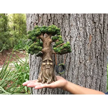 Enchanted Grandpa Fairy Garden Tree with Glow Sign