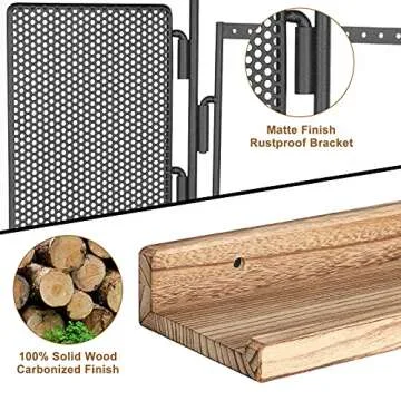 Stylish SOLIMINTR Jewelry Organizer Wall Mount with Shelf