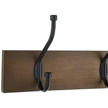 Stylish Amazon Basics Wall-Mounted Coat Rack with 5 Hooks