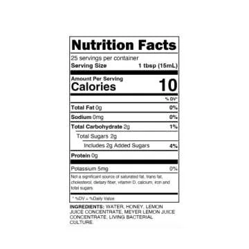 Acid League Vinegar Meyer Lemon Honey Living Vinegar, 12.7 Fl Oz