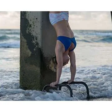 Garage Fit Steel Parallettes for Gymnastics, Handstand Planche Bars, Push up Stand, P Bar, L Bar