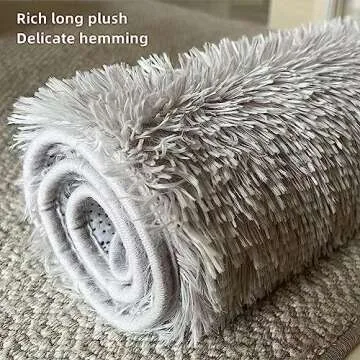 BXEBUI Non-Slip Microfiber Bathroom Rug Set - 3 Pcs