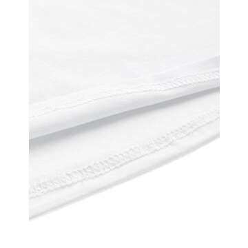 SweatyRocks Women's Summer Short Sleeve Tee Distressed Ripped Crop T-shirt Tops White S